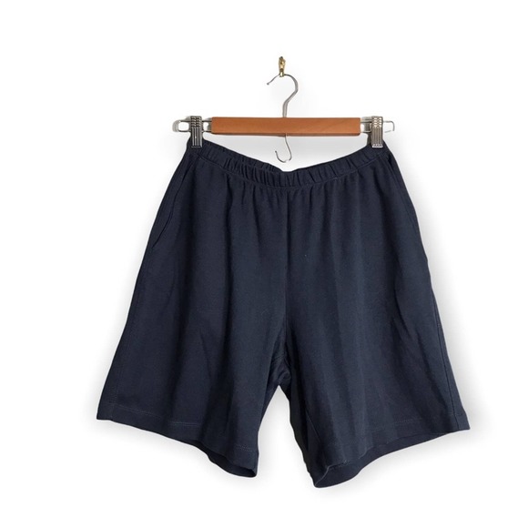 Lands End | Blue Sweatshorts High Rise Fit 3 Lounge shorts - Picture 6 of 8